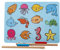 B&Julian® Angelspiel Holz für Kinder Magnet mit 12 Magnetische Tier Holzspielzeug Fische Angeln Kinder-Spielzeug Motorikspielzeug Lernspielzeug ab 1,5 Jahre (Bubble)