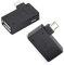 Adaptador OTG, adaptador de puerto USB de ángulo 90*, cable micro OTG, paquete de 2 compatibles con Firestick de 2ª generación, 3ª generación y 4K, teléfonos inteligentes Android, tabletas, Rii,