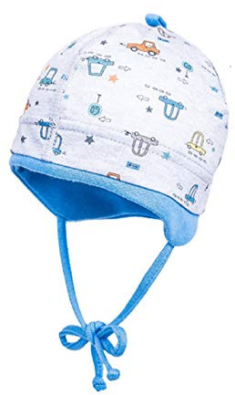 maximo Baby-Mütze, mit Bund, Jersey Bedruckt, mit Bindeband, Made in Germany (37)