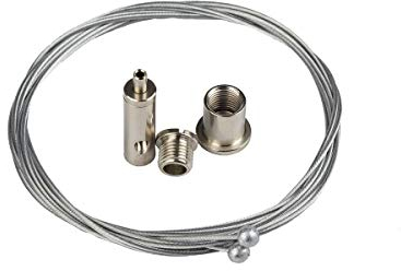 Montageclip + Montagedraht/Seil 1250mm für Aluminium LED Profile Schiene Strip Streifen Lichtband Clip Halter Endkappen