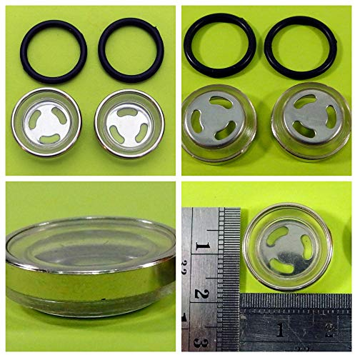 2x SCHAUGLAS Ø 18 mm Reparturkit Bremspumpe Bremsflüssigkeitsbehälter Roller Chinaroller