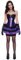 r-dessous Corsagenkleid Corsage + Tutu Rock Mini Kleid lila kurz Partykleid Can Can Steampunk Groesse: L