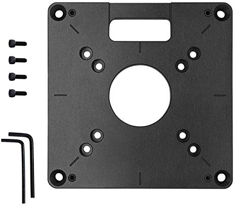Router Piastra da Tavolo in Lega di Alluminio Inserto Piastra Router Tavolo per Panche Lavorazione Del Legno Trimmer Modelli Macchina per Incidere