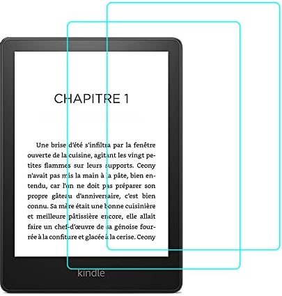 YHFZR Protector de Pantalla para Kindle Paperwhite 2021, [Alta Definicion] [Sin Burbujas] Cristal Vidrio Templado Premium 9H Dureza para Kindle Paperwhite (6.8, 11. Generation, 2021 Release), 2PC
