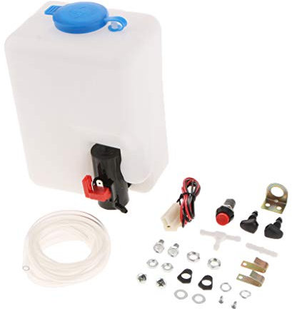 CENPEK 12V Universal Windshield Washer Pump Bottle Tank Kit Windscreen Washer Bottle