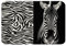 Loussiesd Zebra Badematte 50x80cm Karikatur Zebra Streifen Drucken rutschfest Badezimmerteppich 3D Schwarz Weiß Pferd Ross Badteppiche Afrika Wildtier Weich Zottelig Indoor Badvorleger Wohnkultur