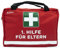 Dakita Erste Hilfe Tasche für Eltern – Lustiges Geschenk zur Geburt, Babyparty oder Elternzeit – 28×18×8 cm – rot, ohne Inhalt