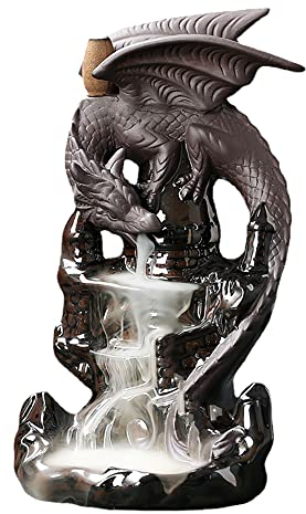 Qeunrtiy Weihrauch Wasserfall Weihrauch Keramik Drache Dekoratives Spiel Mixed Weihrauch Wasserfall Raucher