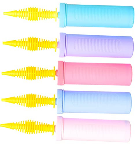 Toyvian 5piezas Inflador Manual De Globos Inflador De Globos Manual Bomba Para Inflar