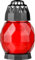 Bolsius Grablaterne Diamond Weiß/Trauerkerze & Gedenkstätte Kerzen/Nachfüllbar/Grablaterne aus Glas und Metal