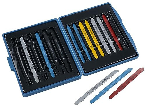 14pc Assorted Jigsaw Blades Set for Metal Wood Plastic T Shank Bosch Fitting