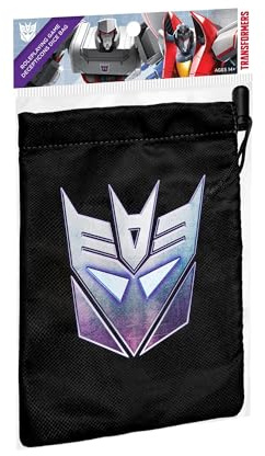 Renegade Game Studios Transformers Decepticon Dice Bag, Locking Drawstring Double-Lined RPG Storage
