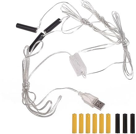 Frotox Éliminateur De Batterie AAA 4.5V 3V, Éliminateurs De Piles AAA, Adaptateur d'alimentation Remplacez Piles pour Arbres Noël, Jouets Lumières Électriques (AAA 3)