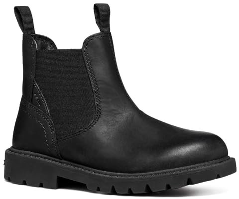 Geox J SHAYLAX Boy A, Stivale Chelsea, Black, 38 EU
