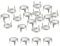 sourcing map 100 Stück 10mm Silberne runde Kuppelnieten Metallklauenperlen Nagelkopfnieten Spike Nieten Punk Rock DIY für Lederhandwerk Kleidungsgürtel Tasche Schuharmband Zubehör
