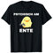 Lustige Geschenke versaute Geschenke - Psychisch am Ente - Lustig T-Shirt Schwarz Unisex Erwachsene Cartoon Ente T-Shirt mit V-Ausschnitt Klein EU