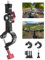 UNSTINCER Metall Action Kamera Halterung für 7~35 mm Rohr, 270° Verstellbar Cam Mount für GoPro Insta360 X5 X4 DJI Osmo AKASO Zubehör, Befestigung am Fahrrad Motorrad MTB E-Scooter Lenker Spiegel