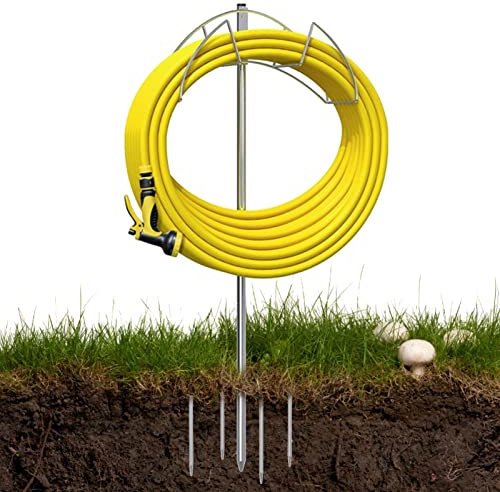 Gartenschlauchhalter – freistehender Wasserschlauchständer, dekoratives Schlauchregal | Wandmontierter Wasserschlauchaufhänger, robuster Wasserschlauchständer mit Bogenaufhänger,