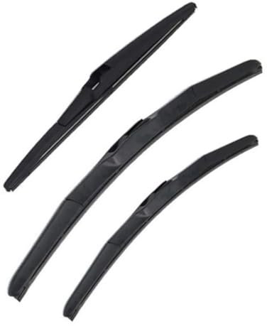 Für Mitsubishi Für Space Star 2013-2017 Auto-Wischerblatt-Set für vorne und hinten, Scheibenwischerblatt