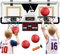 HYES 2-Spieler Basketballkorb für Kinder mit LED-Licht, Basketballkorb für Kids mit 4 Ball Pumpe Indoor Outdoor Basketball Korb Sport Spielzeug Basketball Board, Schwarz