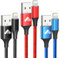 Aioneus Cable iPhone 2M 3Pack MFi Certificado Cable iPhone Carga Rápida, Cable Cargador iPhone Trenzado USB Lightning Cable Compatible con iPhone 14 13 12 11 Pro XS MAX XR X 8 7 6S 6 Plus 5 5S, iPad