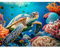 luckyarina Diamond Painting Erwachsene Schildkröte- Diamont Painting Tiere, Schildkröte 5D Diamond Painting Bild für Haus Dekoration 30X40CM