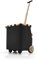reisenthel carrycruiser Light Gold/Black – Tragbarer Einkaufstrolley mit stabilem Aluminiumrahmen, Schultergurt und herausnehmbarer Netz-Innentasche – Aus wasserabweisendem Material