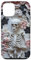 Hülle für iPhone 14 Whimsigoth Skelett – Rosa – Schwarz Floral Totenkopf Rosen