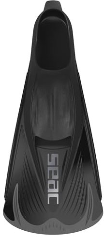 Seac Speed-S, Pinne corte da nuoto per allenamento in piscina e in mare, nero, 44/45