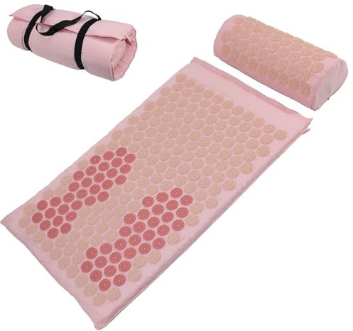 AKUPRESSURMATTE MIT KISSEN IM SET | Akupunktur Akupunkturkissen Akupressur Matte Akkupressurmatte Massagematte Nadelmatte Nadeln
