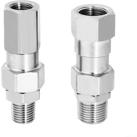 Drehbarer Hochdruckreiniger-Drehgelenk, 1/4 auf 1/4 NPT Anti-Anschluss (3/8)