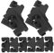 OUNONA 10 Pezzi Protezione angolare in silicone paraurti coperture Copertina griglia Accessori per friggitrice per l'aria parti di ricambio per friggitrice ad aria Gel di silice Nero