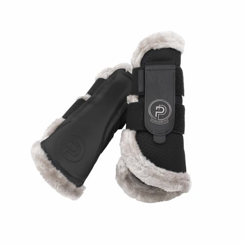 Eskadron Platinum Gamaschen Mesh Fauxfur golden Yellow, Soft Rouge | Farbe: smoky taupe , Größe: L