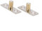 2 topes localizadores de guía de puerta corredera para puertas de madera o correderas, rotación suave con rodamiento (8 mm)