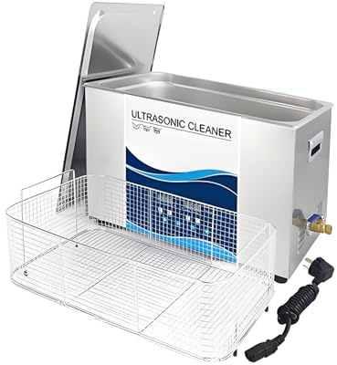 EpyGnom Ultraschallreiniger für Schmuck Zahnprothesen Zahnschiene Vergaser Professioneller Ultraschall Brillenreiniger Digital Sonic Cleaner mit Heizungs Timer Inklusive Körbe 1530-30L