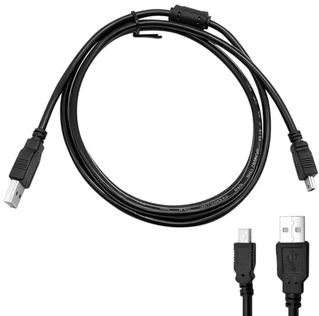 Phonojen Controller Charging Cable for PS 3, 1.5M Mini USB Cable, USB Dash cam cable, USB-2.0 Type A to Mini B, for Dash Cam, MP3 Player, Digital Cameras(COLOR:Black)