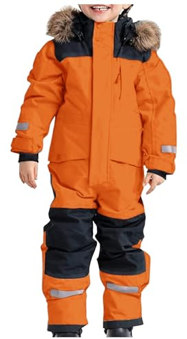 Generisch Schneeanzug Kinder Jungen Skianzug Thermo Skioverall Winter Warm Schneeoverall Winddicht Winteranzug Mit Abnehmbarer Matschanzug Outdoor Softshellanzug