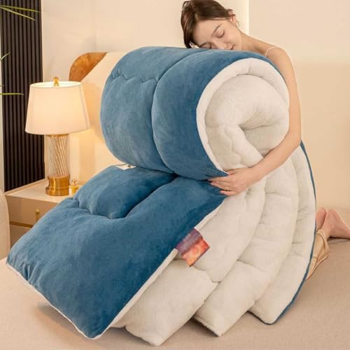 YWQJL Dicke Bettdecke Warm Federdecke Winter Baumwolle Winterbettdecke Bettdecke Für 2 Personen Steppdecke Weiche Und Bequeme Schlafdecke Oberbett Ohne Kissen(#7,180x220cm/5kg)