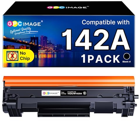 GPC IMAGE 142A Toner Kompatibel für HP 142A, Schwarz, 1er-Pack | Kein Chip, Kompatibel mit 142X, mit HP LaserJet MFP M140w M110w M110 MFP M140 MFP M139w M139, W1420A W1420X