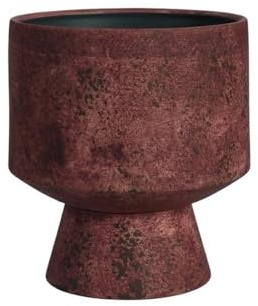 RYUQW3RE Pots de Fleurs Pot de Fleurs rétro Lumineux et élégant, Style épuré, avec Pieds Hauts.(Red)