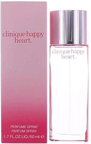 Clinique Happy Heart™ Eau de Parfum Spray | reichhaltiges Parfum für Damen mit Noten von Mandarine, Gurke, Gelber Primel, Wasserhyazinthe und Blondholz | blumig + frisch + glücklich, 50 ml