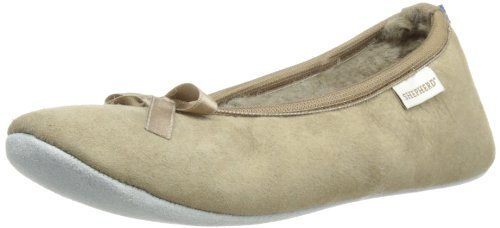 Shepherd SAGA 1208 Damen Klassische Hausschuhe, Beige (Stone 25), 42