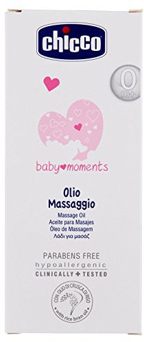 Chicco Massage Hautpflege Momente mit Reiskleie-Öl, 200 ml