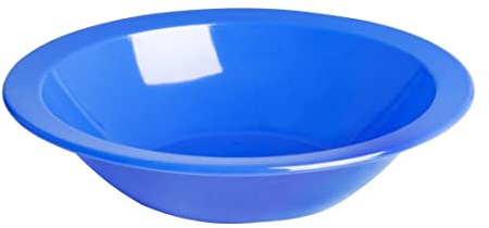 Olympia Kristallon Polycarbonate Bowls 400ml Pack of 12, Blue | Shatterproof construction resists chipping and breaking, providing commercial-grade durability for busy food services.