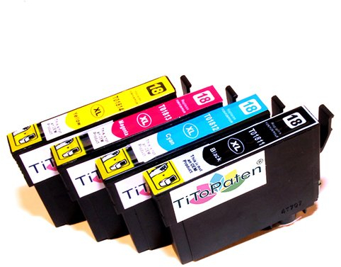 Kompatibel mit Epson Expression Home XP - 305 kompatible XL Druckerpatronen - 1xSchwarz-1xCyan-1xMagenta-1xGelb - Patrone MIT CHIP !!!