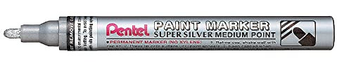 Pentel 3 Marker Lack Paint Marker MMP10, silber