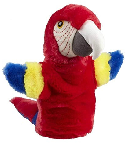 Ravensden Aras Plüsch-Handpuppe, 24 cm, Farbe kann variieren