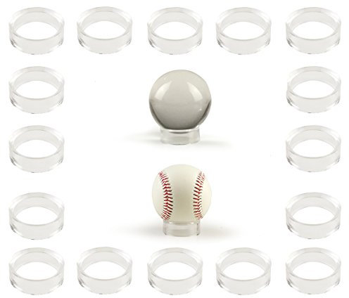 WYN-MART 30 PCS groß Acryl klar Baseball Steht 1–5/20,3 cm Größe Display Kerzenhalter für große rund Objekt Fußball Softbälle