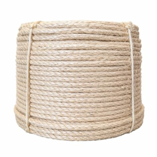 Everlasto Cuerda de sisal orgánico natural de 8 mm, varias longitudes (8 mm x 220 m)
