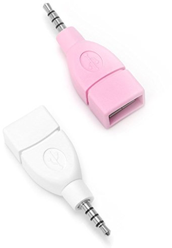 S-TROUBLE Prise Jack Audio auxiliaire mâle 3,5 mm Universelle vers Adaptateur de convertisseur Femelle USB 2.0